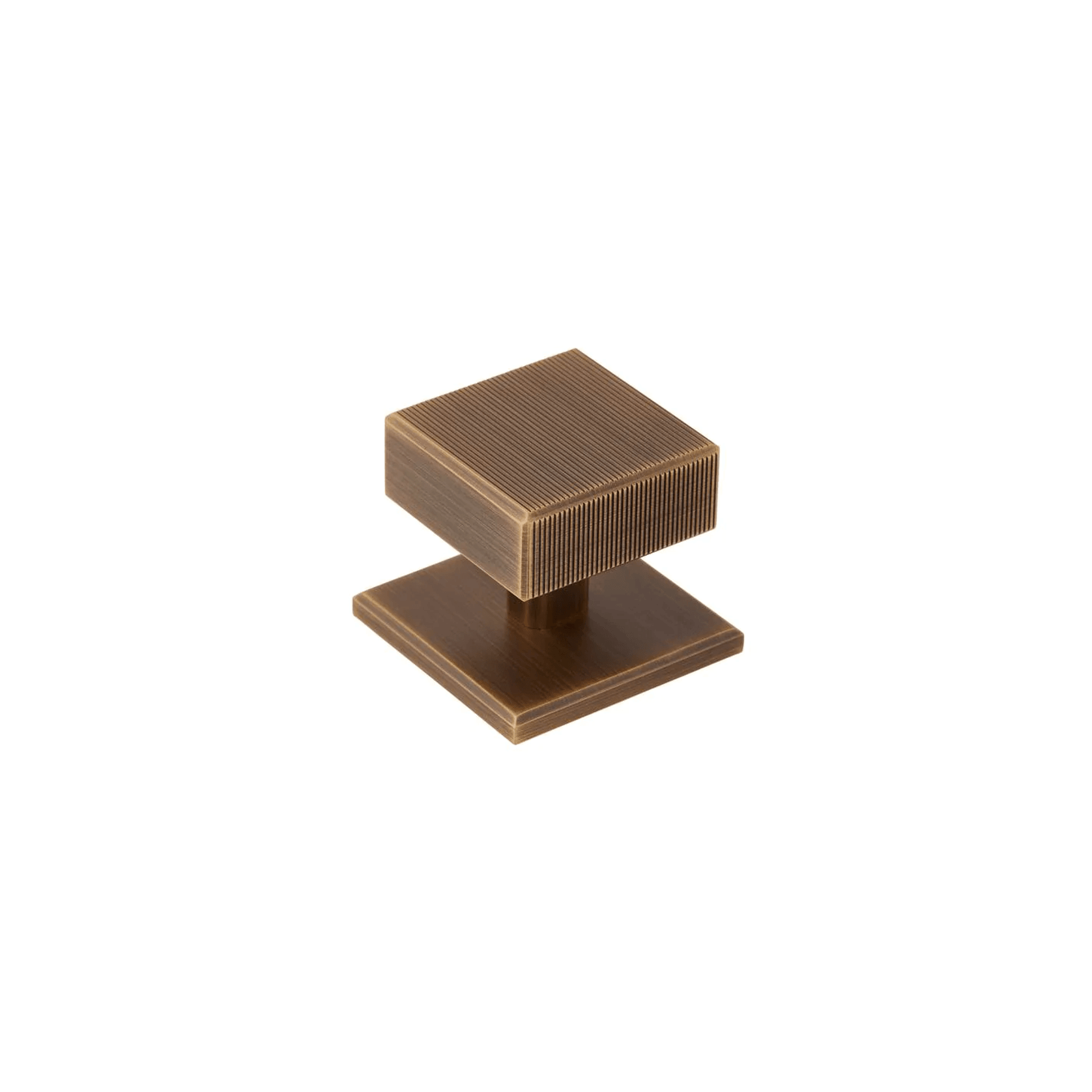 Armac Martin - Digbeth Square Cabinet Knob with Plate gallery detail image