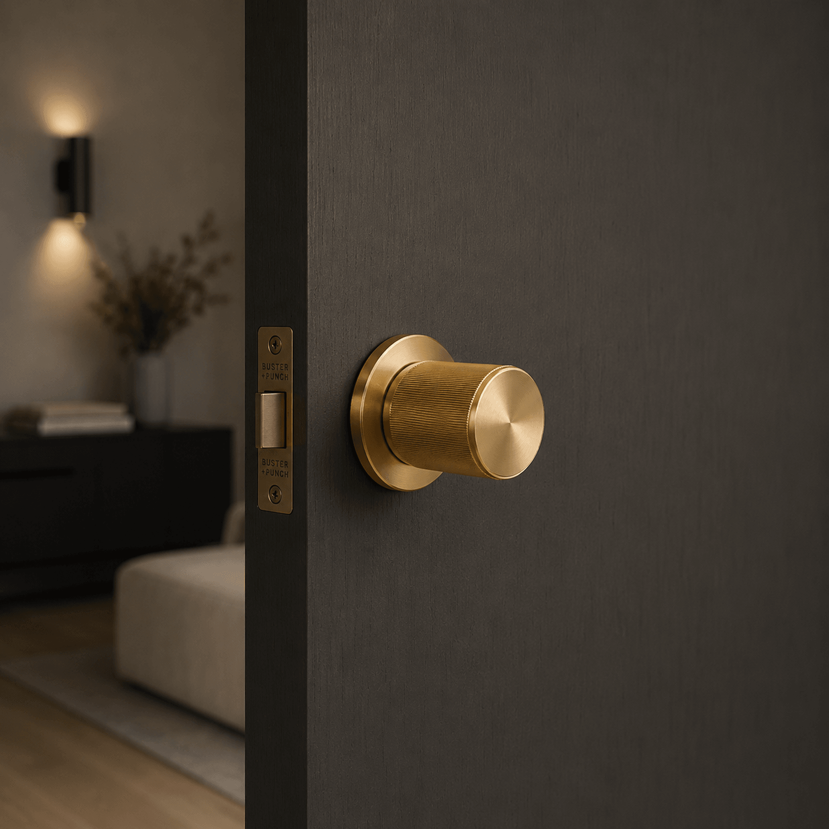 Buster+Punch Linear Door Knob gallery detail image