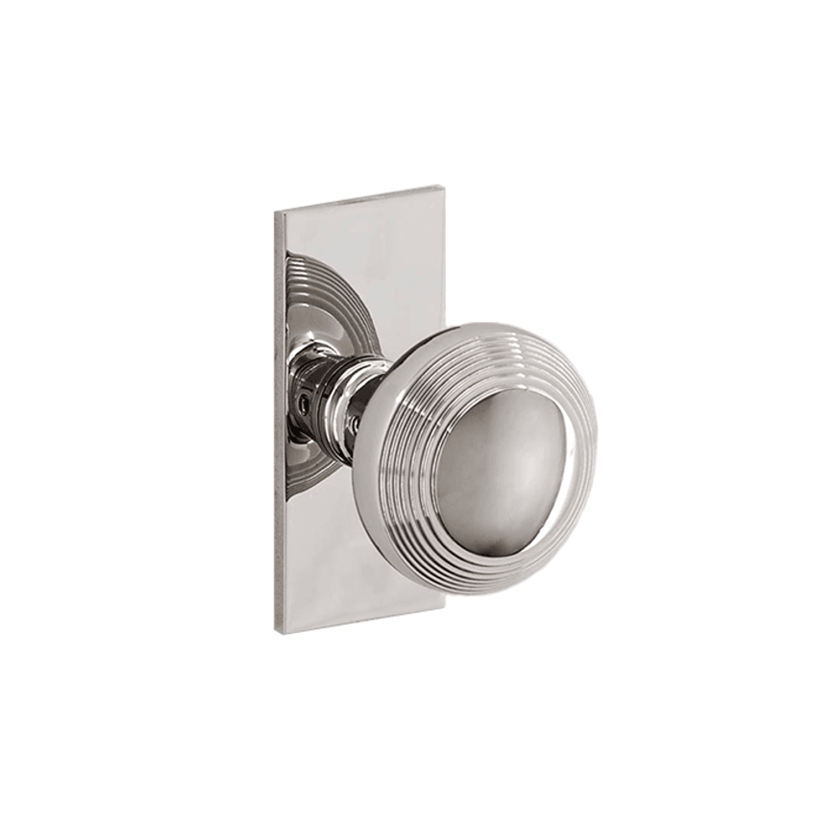 Corston Poplar Short Plate Door Knob gallery detail image