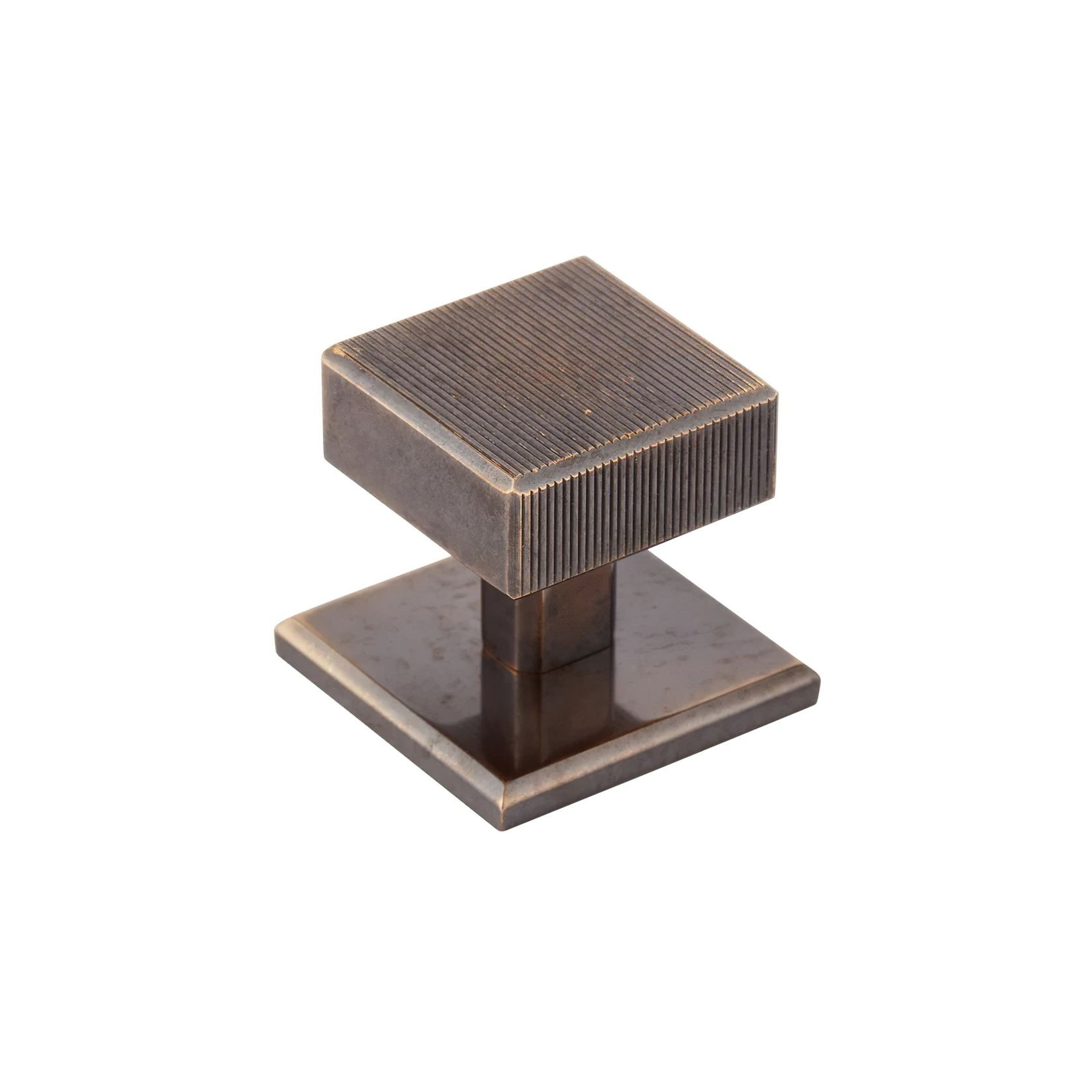 Armac Martin - Digbeth Square Cabinet Knob with Plate gallery detail image