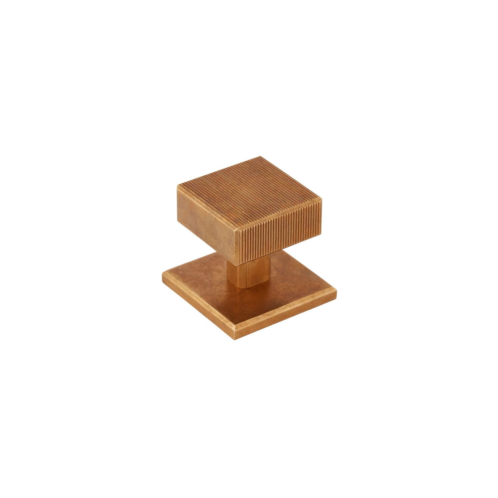 Armac Martin - Digbeth Square Cabinet Knob with Plate gallery detail image