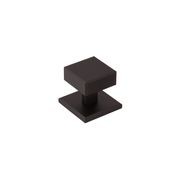 Armac Martin - Digbeth Square Cabinet Knob with Plate gallery detail image