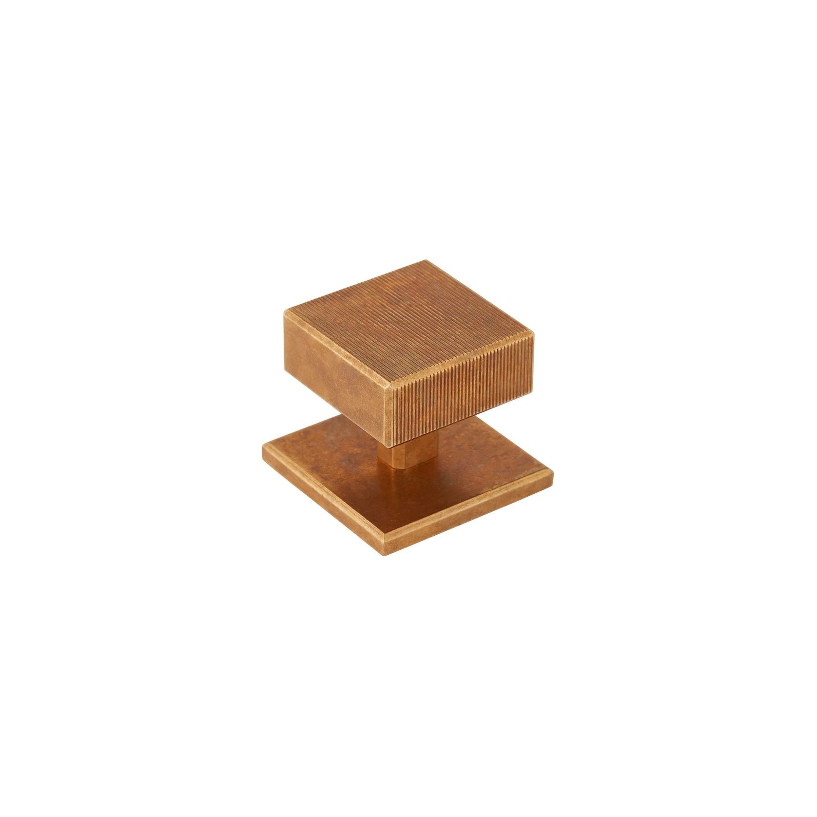 Armac Martin - Digbeth Square Cabinet Knob with Plate gallery detail image
