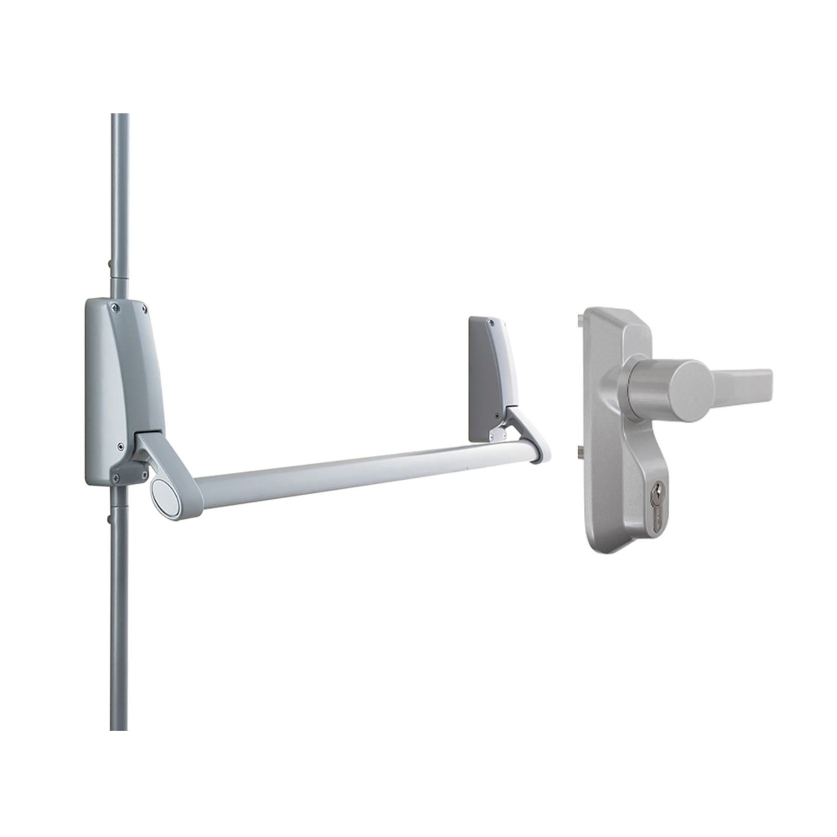 Briton Panic Bar Pack with Outside Knob LPED001 gallery detail image