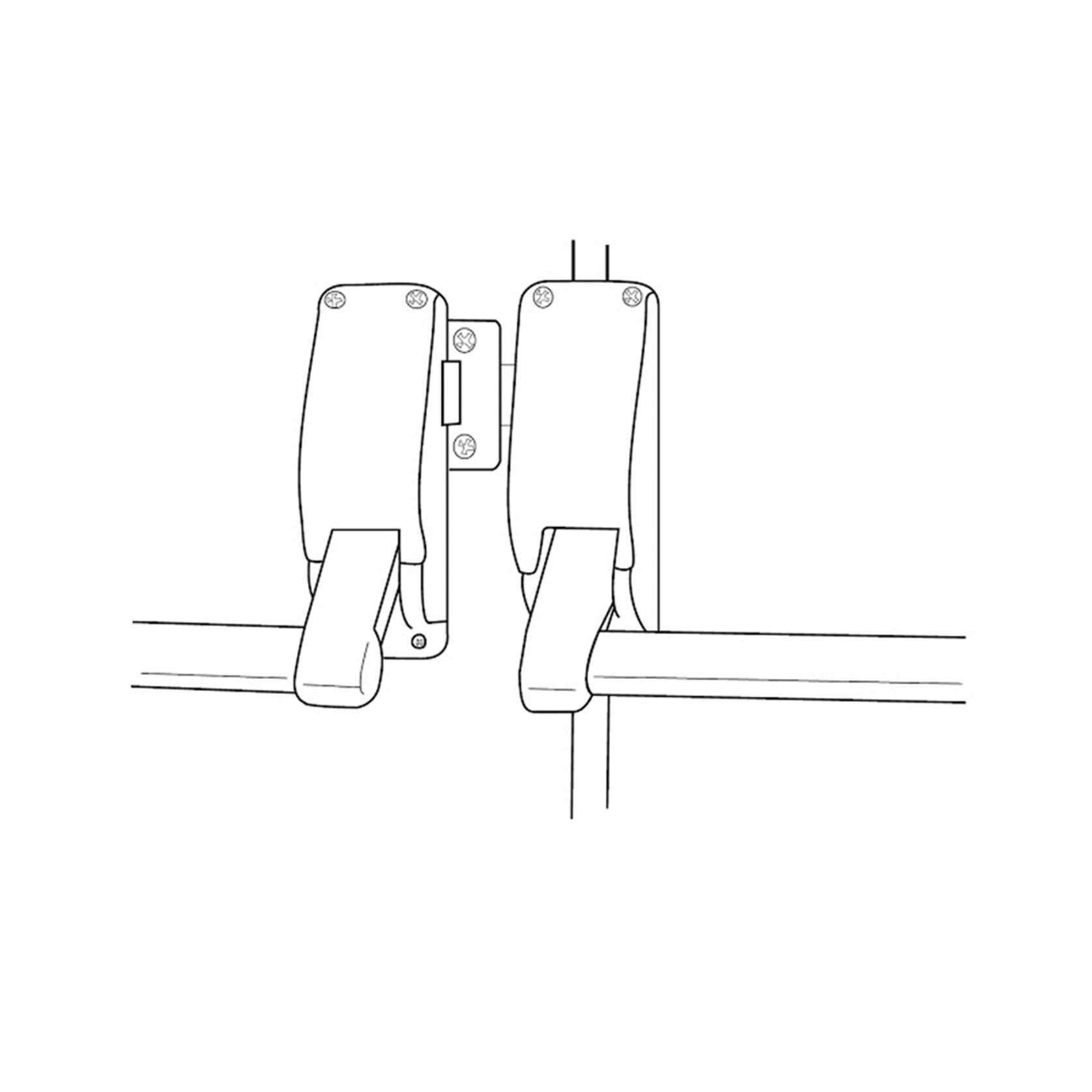 Briton Panic Bar Pack DBL Door Selector Knob LPED007 gallery detail image