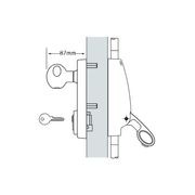 Briton Door Lock Pack Panic Latch Knob LPED009 gallery detail image