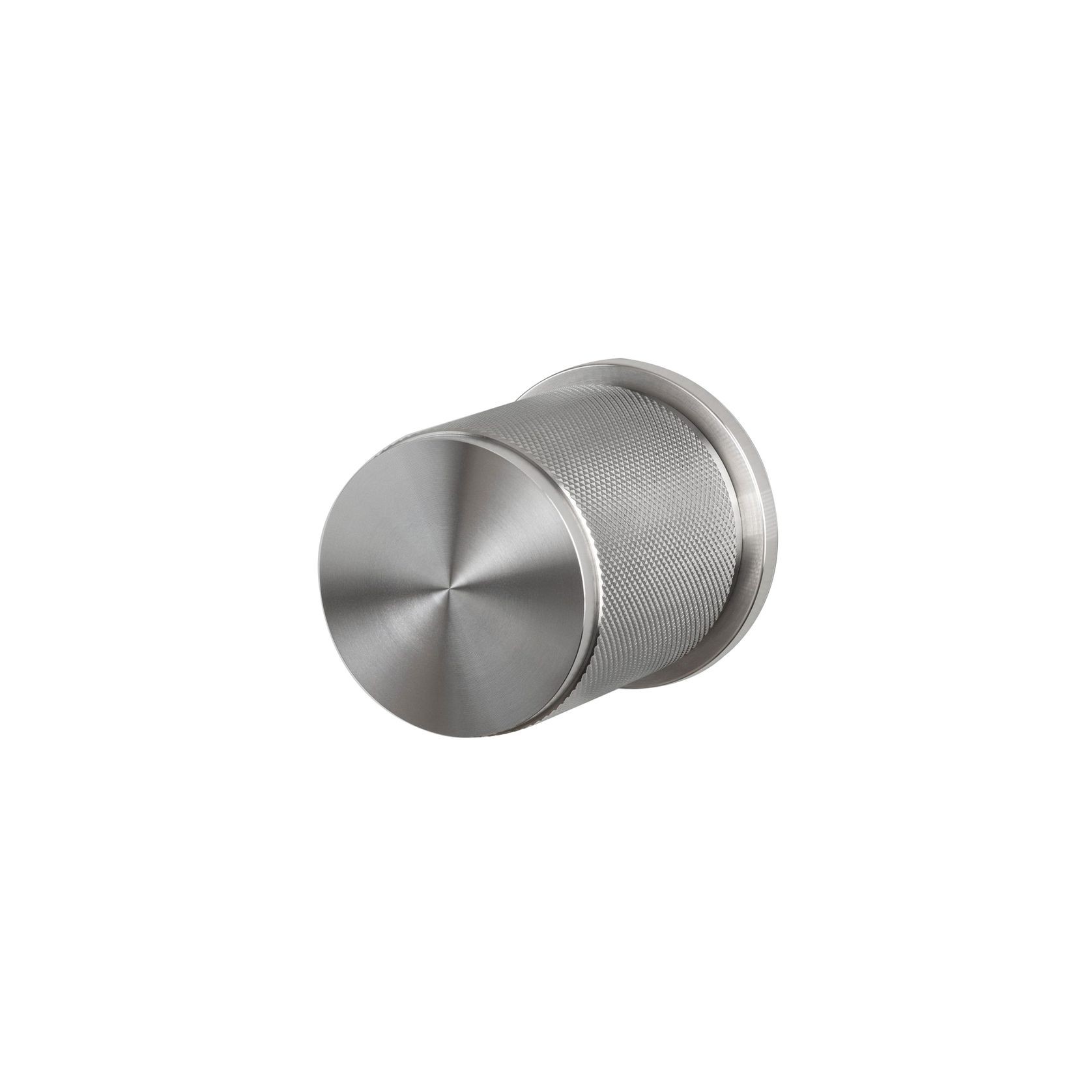 Buster and Punch Cross-Knurl Door Knob on Round Rose gallery detail image