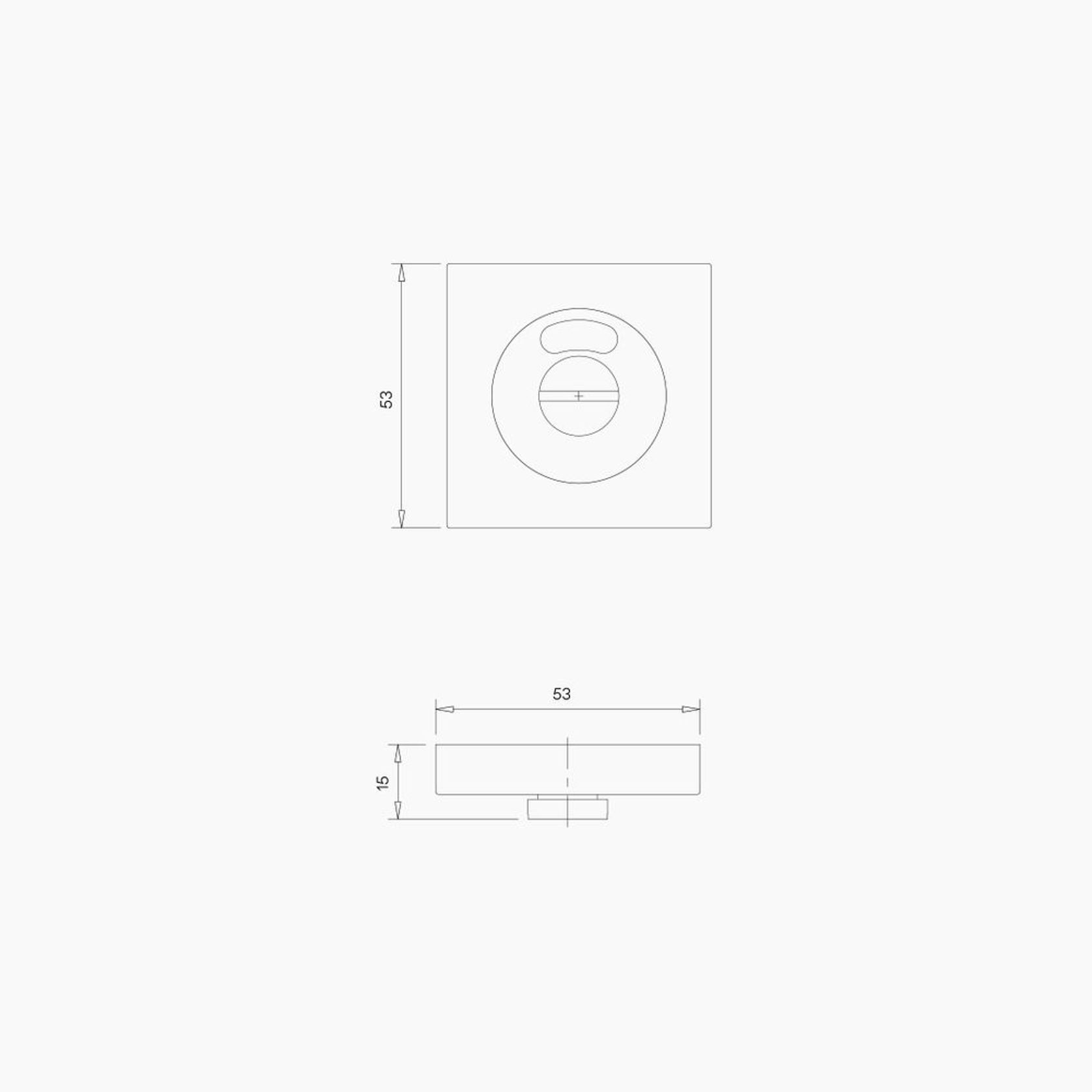 Square Emergency Release Indicating B1004MBLK gallery detail image