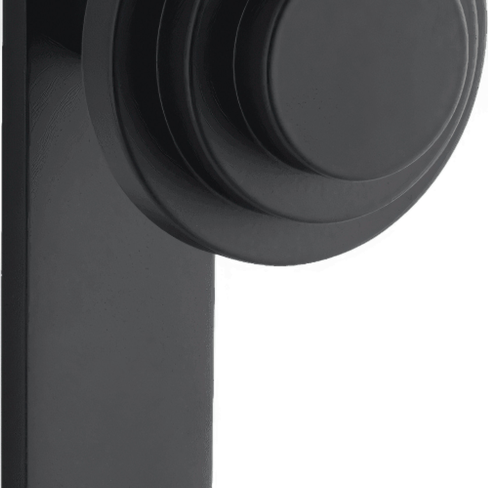 Zzzigurat Door Knob on Rectangular Backplate gallery detail image