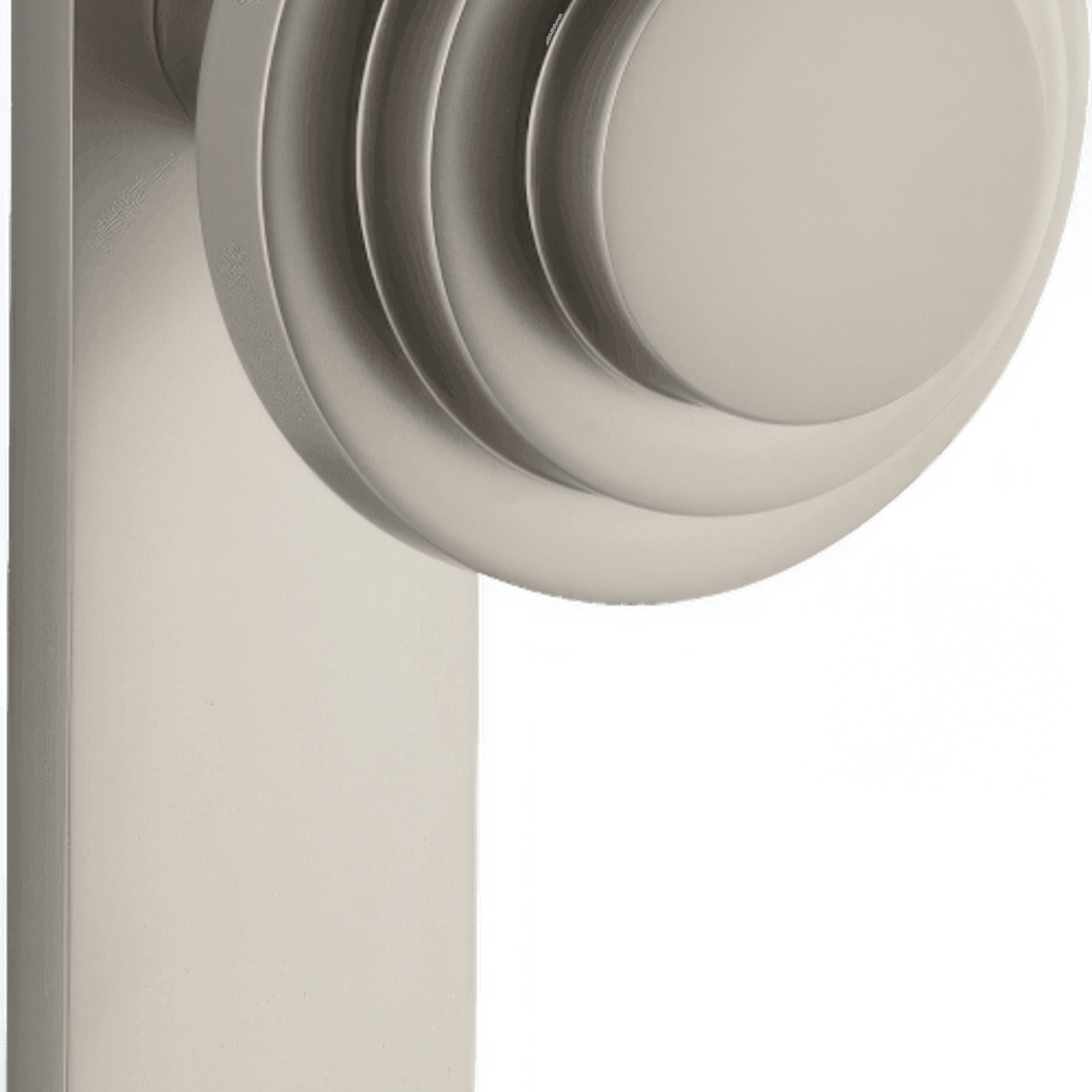 Zzzigurat Door Knob on Rectangular Backplate gallery detail image
