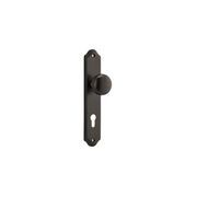 Iver Cambridge Door Knob on Shouldered Backplate Signature Brass gallery detail image