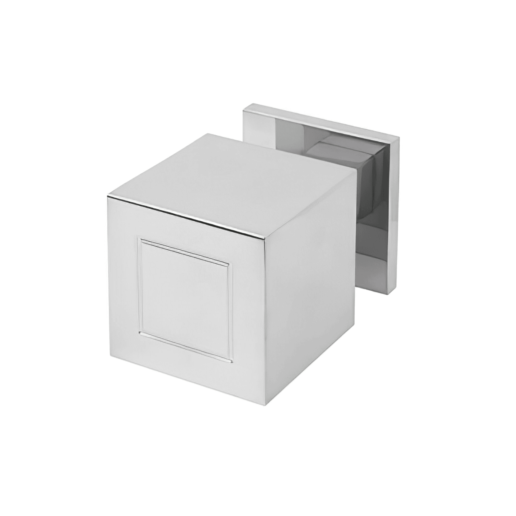Formani SQUARE Solid Unsprung Knob on Rose gallery detail image