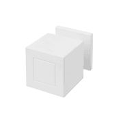 Formani SQUARE Solid Unsprung Knob on Rose gallery detail image