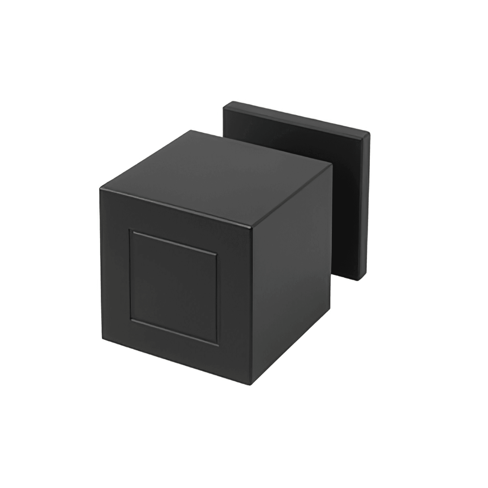 Formani SQUARE Solid Unsprung Knob on Rose gallery detail image