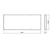 Door Kickplate 800mm x 945-1220mm Countersunk Visible Fix Stainless Steel 1.2mm gallery detail image