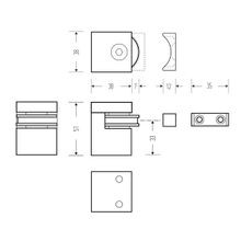 HB700 Series Floor Mounted Magnetic Door Stop gallery detail image
