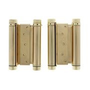 HFH Double Action Spring Door Hinge 150mm Polished Brass 4150-155 gallery detail image