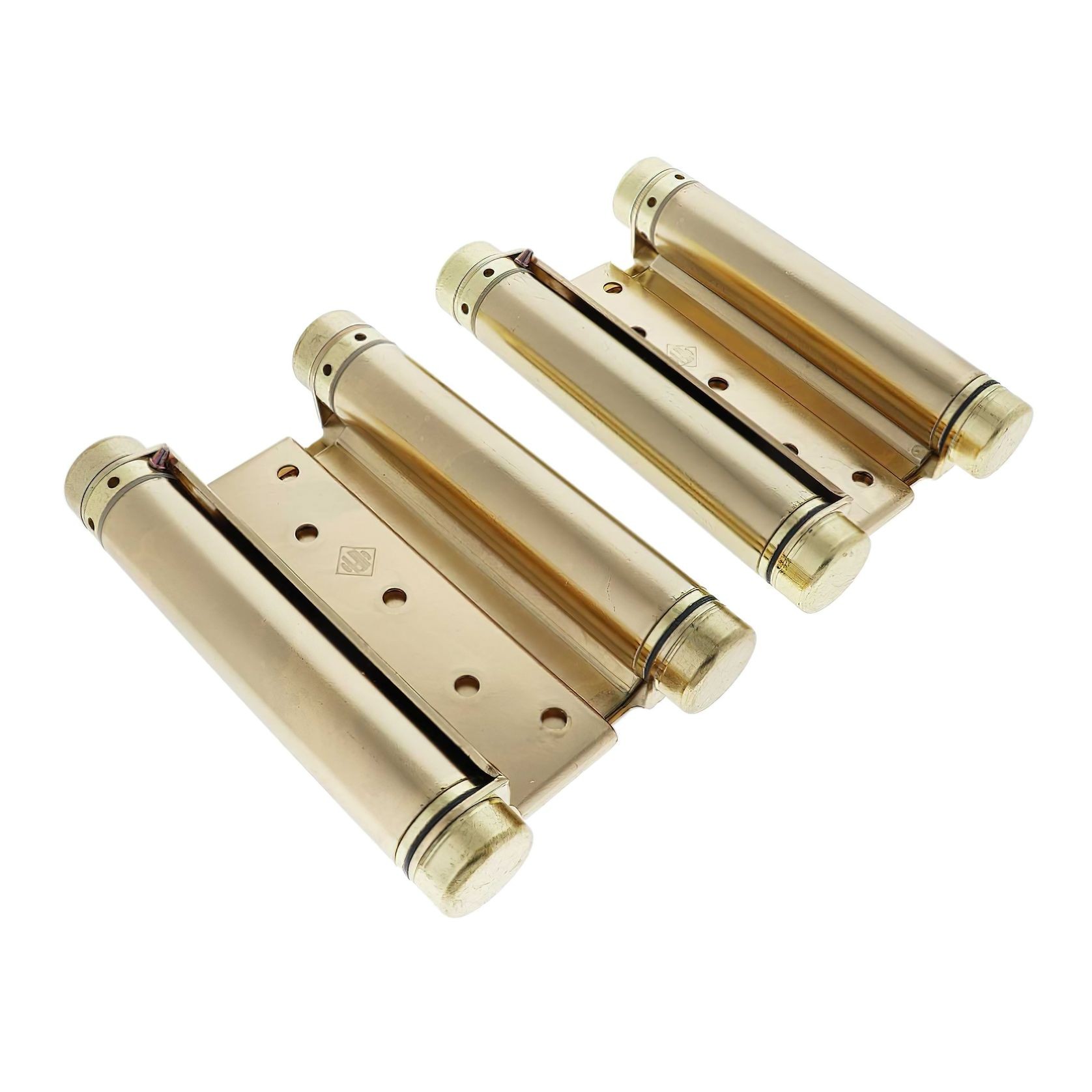 HFH Double Action Spring Door Hinge 150mm Polished Brass 4150-155 gallery detail image