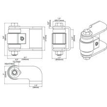 Shut it® Face Mount Gate Weld-On Badass gallery detail image