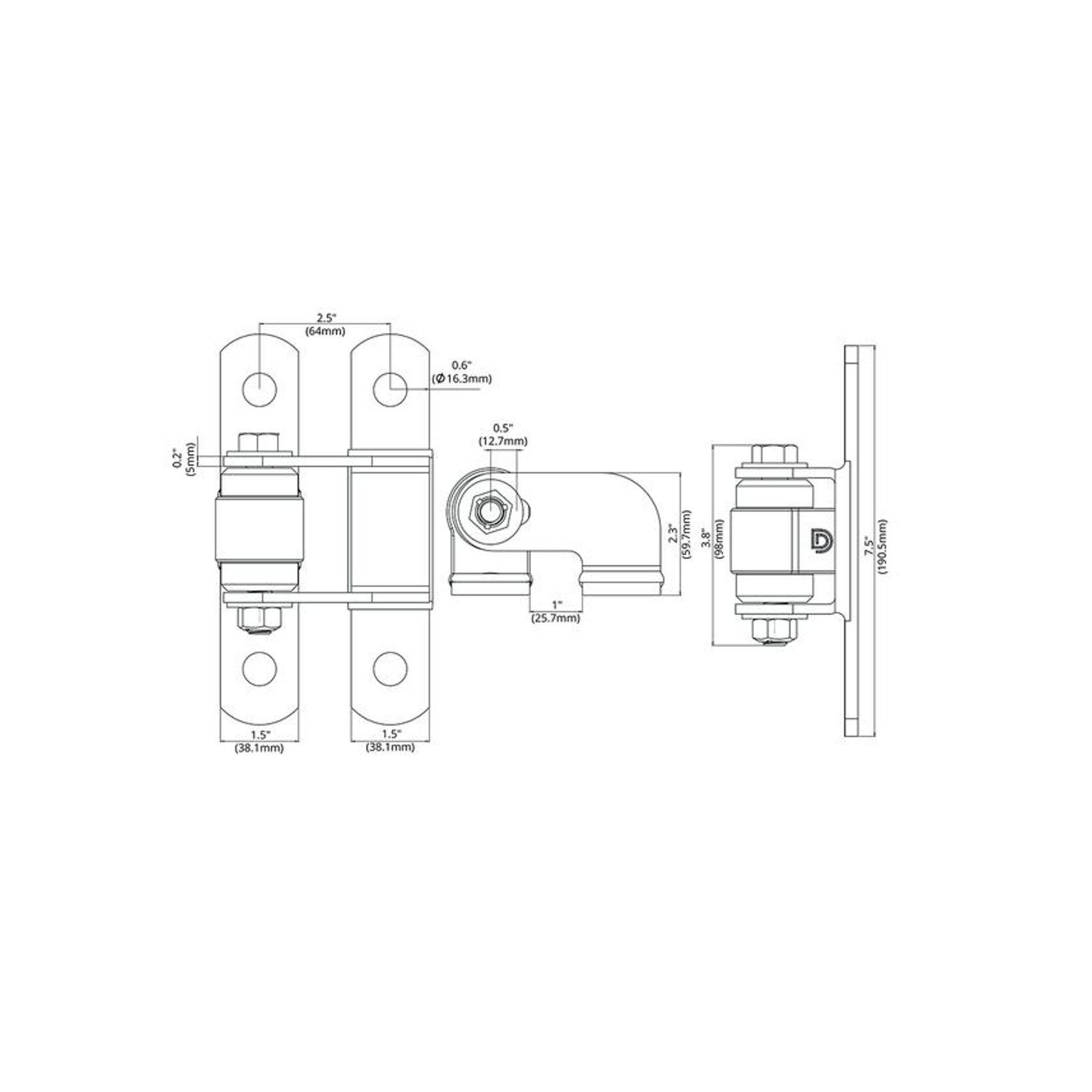 Shut it® Face Mount Gate Bolt-On Badass gallery detail image