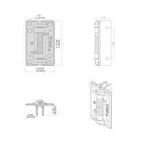 KwikFit™ Polymer - Self-Closing Gate Hinge gallery detail image