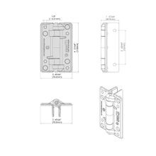 KwikFit™ Polymer - Non Self-Closing Hinge gallery detail image