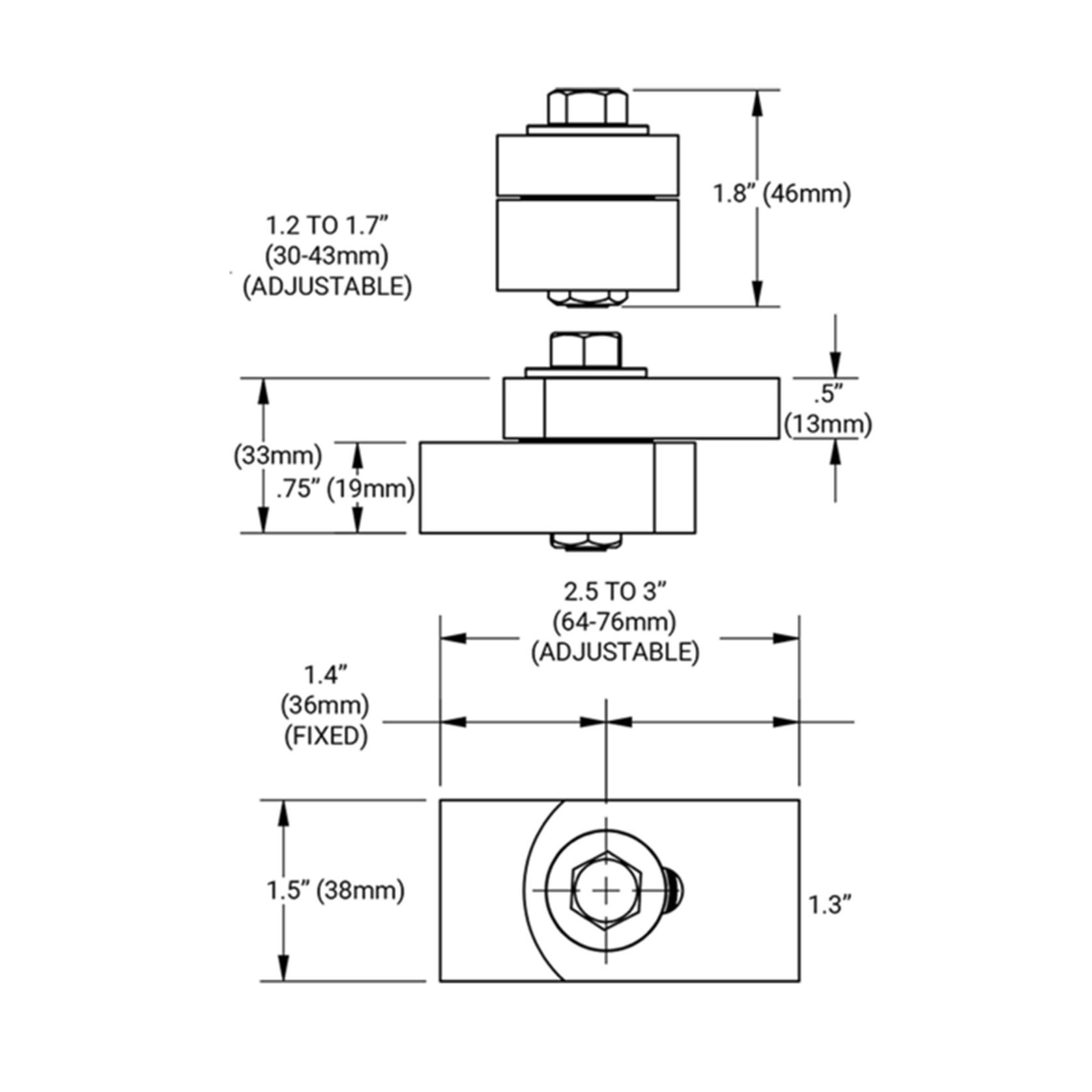 Shut it® Baby Badass Gate Hinge gallery detail image