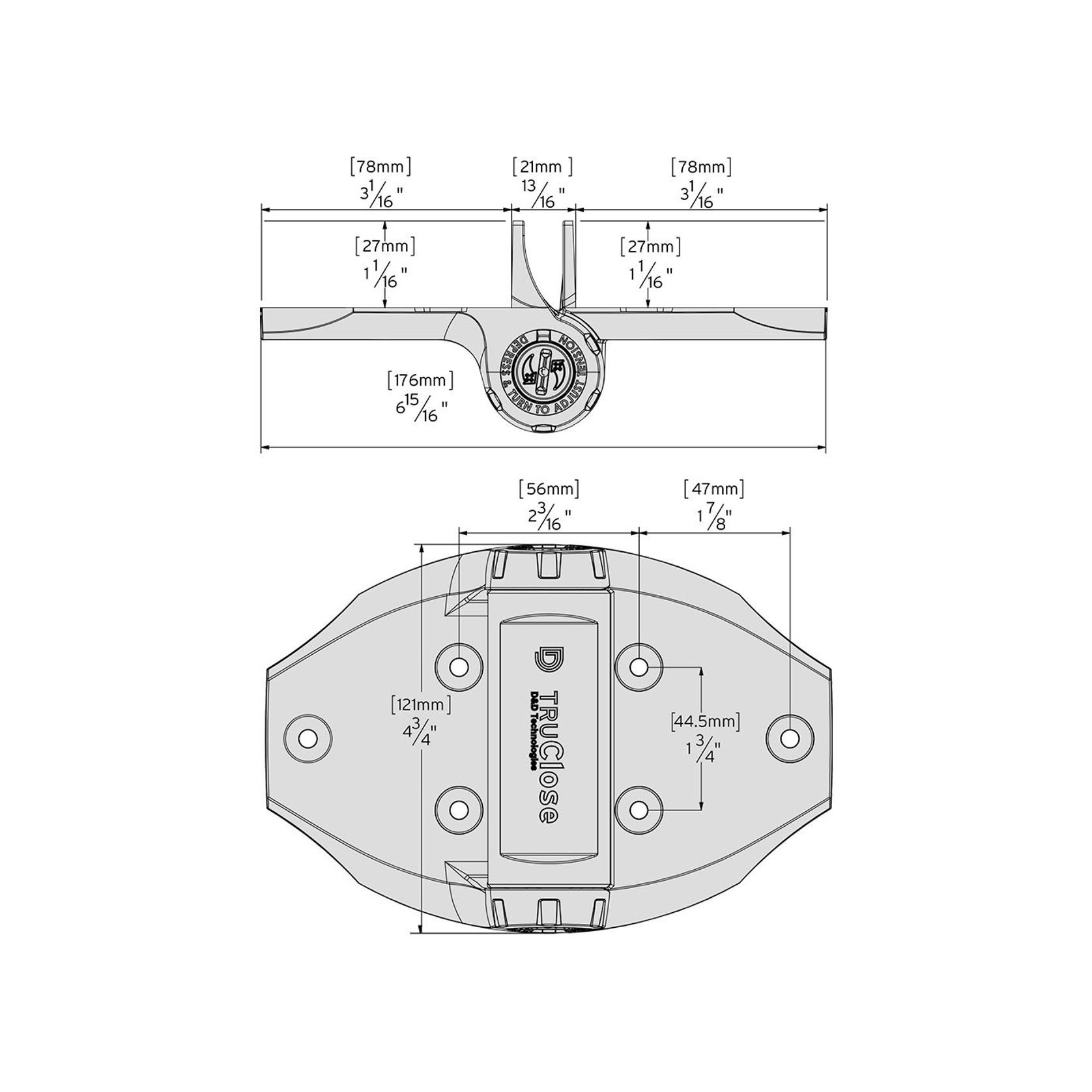 Truclose® Heavy Duty Hinge For Wood & Vinyl Gates gallery detail image