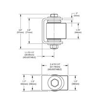 Shut it® Combo Badass Gate Hinge gallery detail image