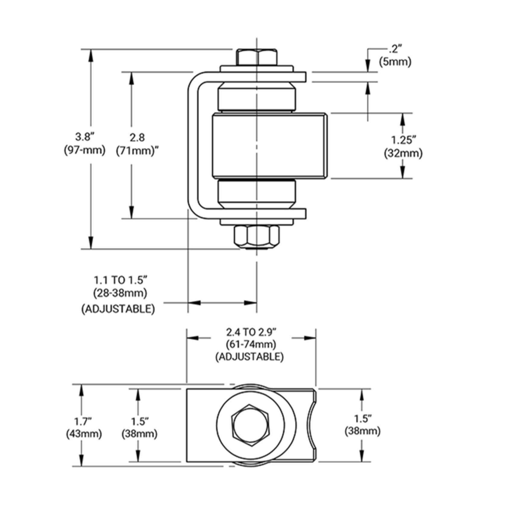 Shut it® Original Badass Gate Hinge gallery detail image