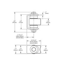 Shut it® Stainless Steel Badass Gate Hinge gallery detail image