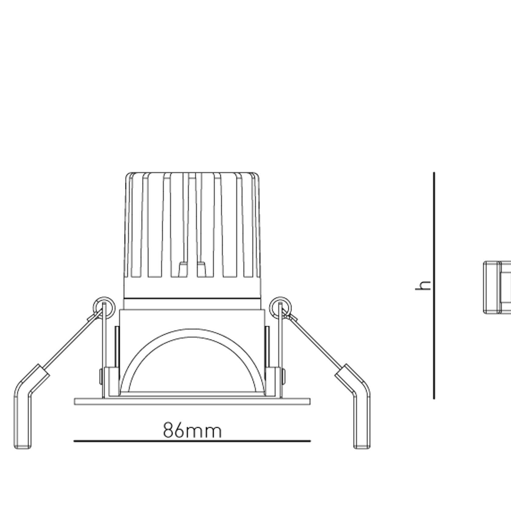 Slot Recessed Directional Downlight gallery detail image