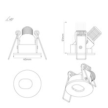 Slot Recessed Directional Downlight gallery detail image