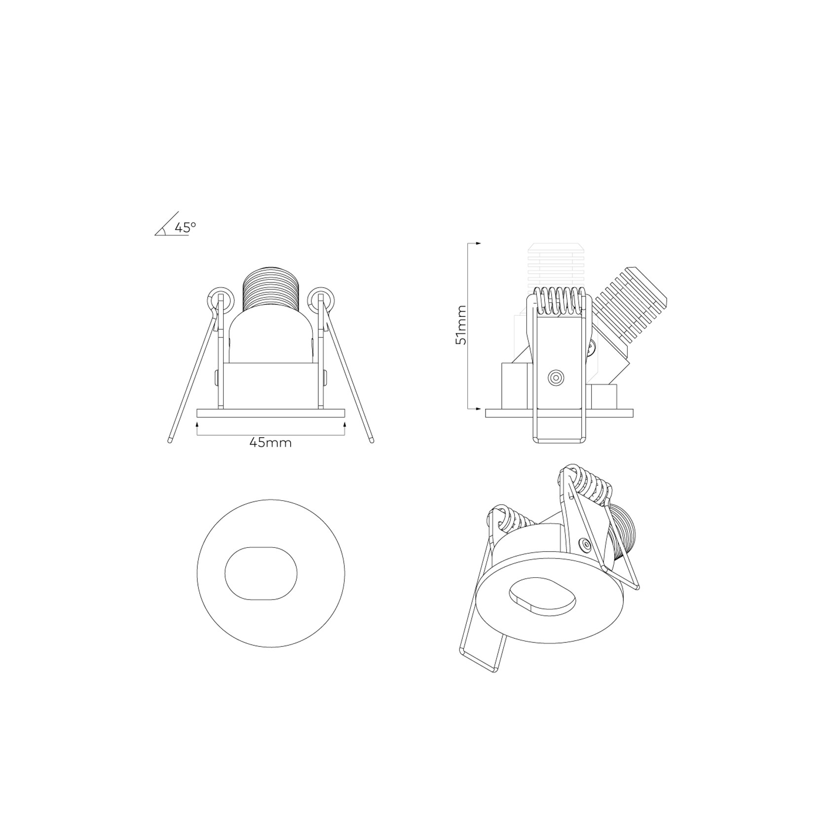 Slot Recessed Directional Downlight gallery detail image