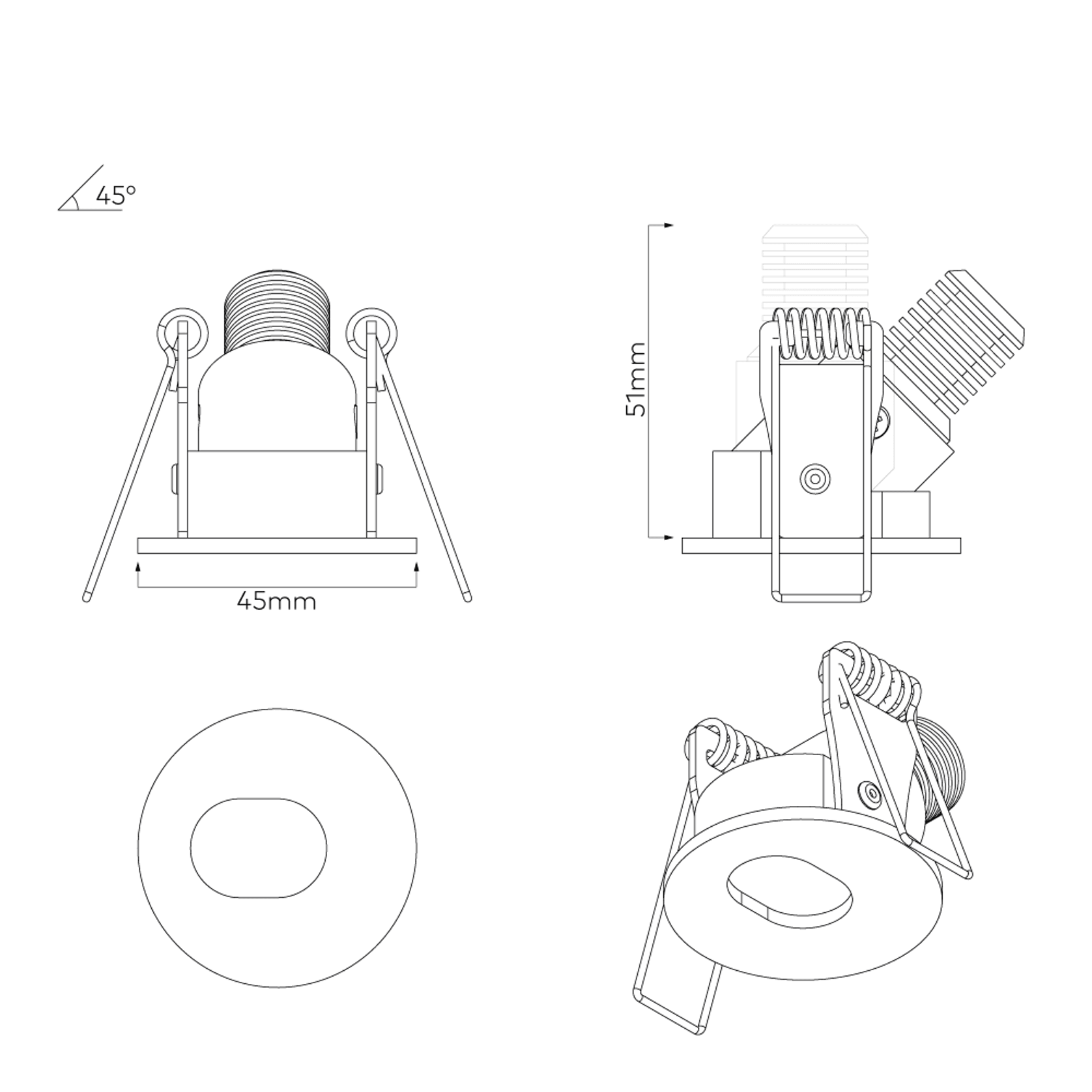 Slot Recessed Directional Downlight gallery detail image