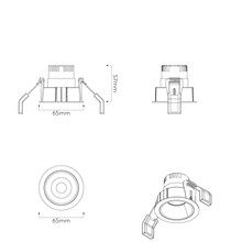 Dark Round Recessed Downlight gallery detail image