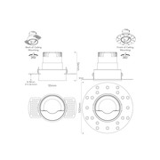 IBL Dark Round 60 Wall Wash Trimless Downlight gallery detail image