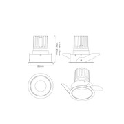 IBL Dark Round 80 Downlight gallery detail image