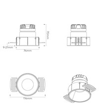 Dark Round Recessed Downlight gallery detail image