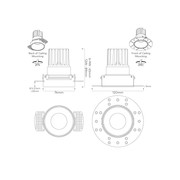 IBL Dark Round 80 Trimless Downlight gallery detail image