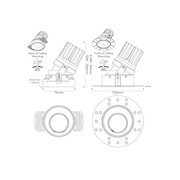 IBL Dark Round 80 Tilt Trimless Downlight gallery detail image