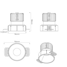 Dark Round Recessed Downlight gallery detail image