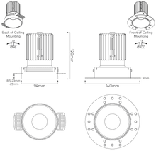 IBL Dark Round 100 Trimless Downlight gallery detail image