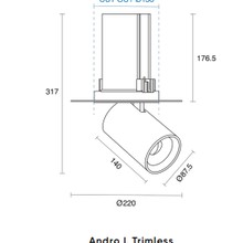 Andro L Trimless gallery detail image