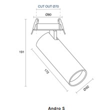 Andro S Semi-recessed gallery detail image