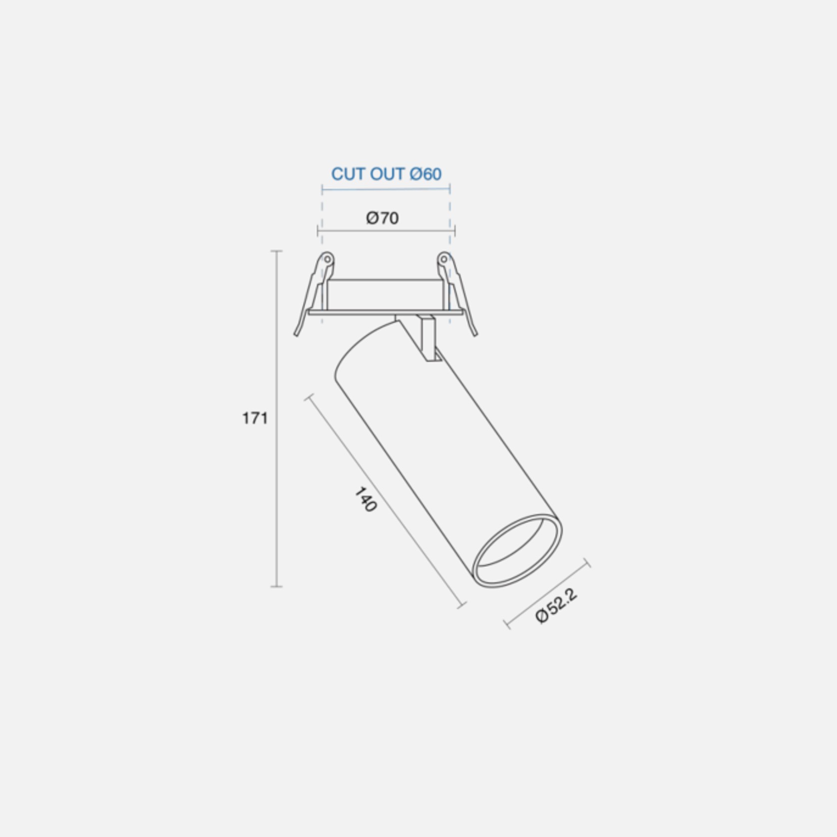 Andro XS Semi-recessed gallery detail image