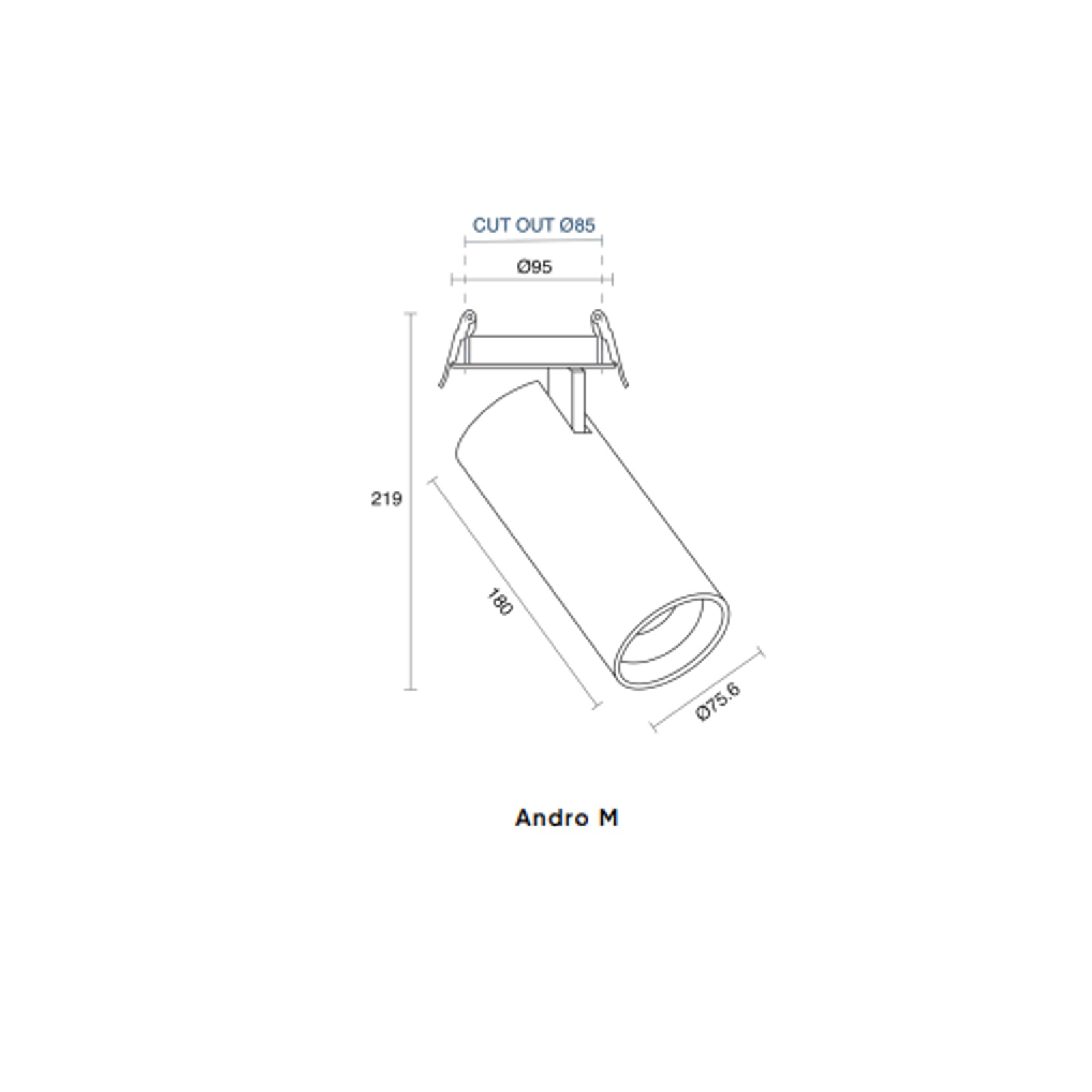 Andro M Semi-recessed gallery detail image