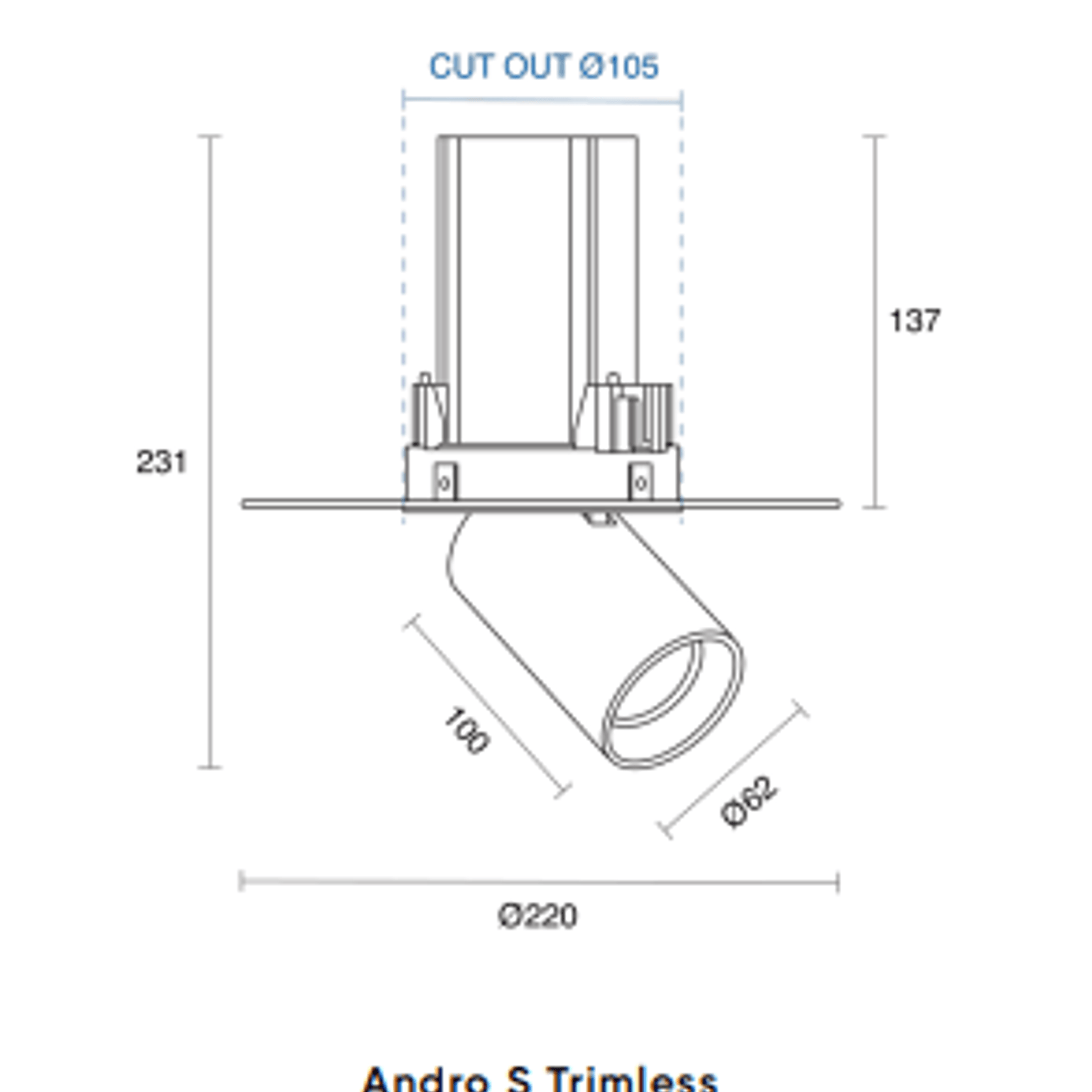 Andro Adjustable Recessed gallery detail image