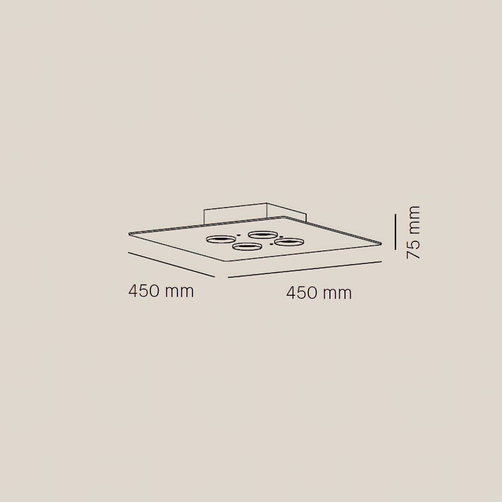 Equal 4-Square Ceiling Light gallery detail image
