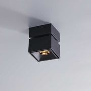 Black Square Surface Mount Downlight - LED Ceiling Fixture